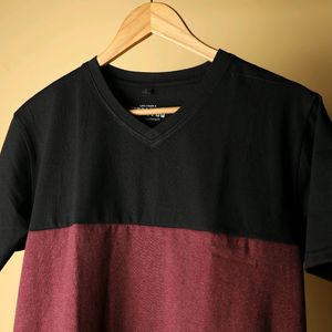 Beautiful Wine Black Tshirt For Men