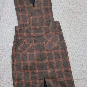 Plaid Korean Dress