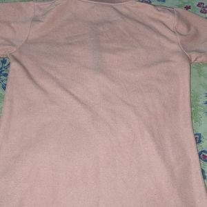 Twizt T Shirt For Girls (S) Orange Solid