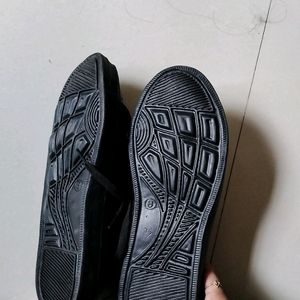 Black Plastic Shoes For Men Size 8