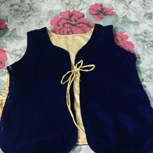 Casual Velvet Blue Stylist Jacket For Women