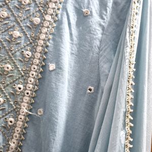 Anarkali Kurta With Dupatta two Piece Set