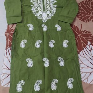 Chikankari Cotton Kurti