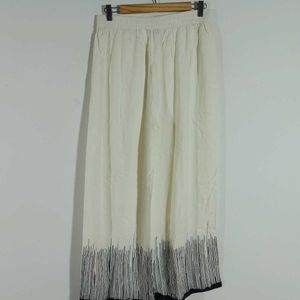 Off White Printed Palazzo Pant For Women's