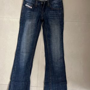 Bell Bottom Diesel Brand  Dark Blue Jeans