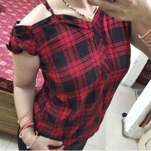 Beautiful Sexy Checks Style Top