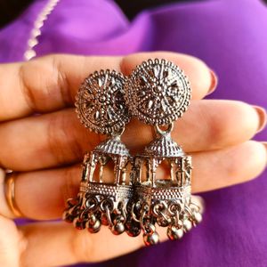 Oxidised beautiful Hanging Jhumka