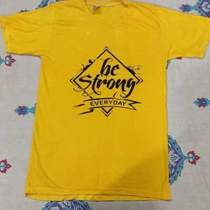 Yellow T Shirt, Size : M