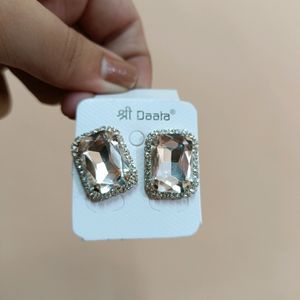 Diamond Look A Like Earrings Stud