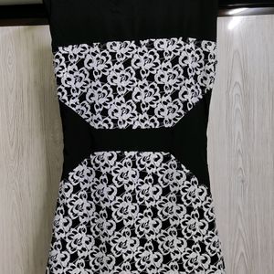 Black and White Lace Dress (For Women)