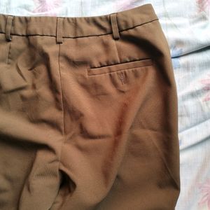 Stright Fit Brown Trouser