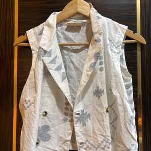 Floral Cotton Waist Coat