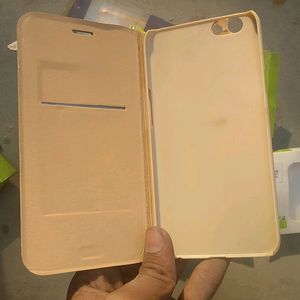 New Flip Cover Lather Rosh Gold Colour