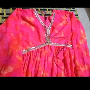 Women Anarkali Kurta Dupatta Set