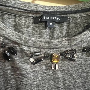 Chemistry Grey Top - Medium