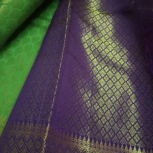 New Green Saree With Blouse Piece