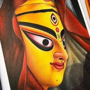 Durga Mata Drawing