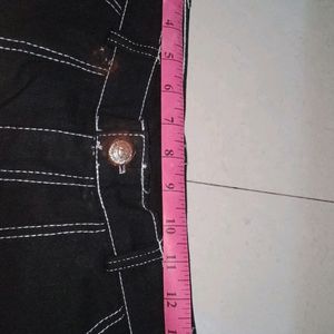 Women Black Cargo Jeans