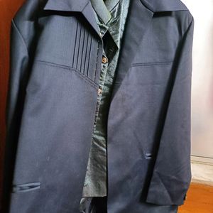 stitched Blazer and waist coat with cover and hanger