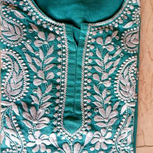 Beautiful Embroidered Cotton Kurti