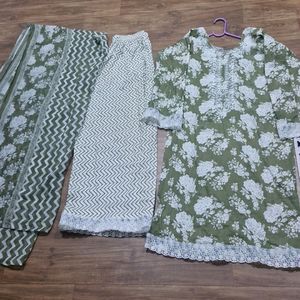 3pc Pakistani Kurta With Plazo