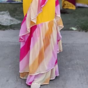 Saree For Haldi And Mehandi Function