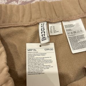 H&M New Tan Joggers (xs)