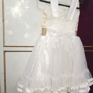 (9month-1.5yr)Fairy White Frock/Gown