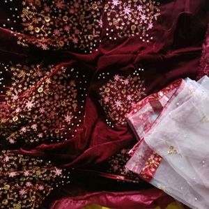 Velvet Lehenga Choli Beautiful