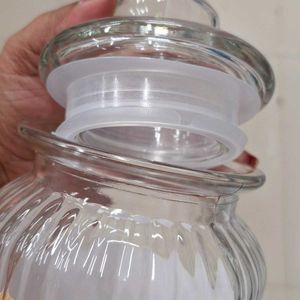 3pc Glass Jar