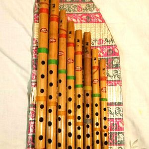 BAMBOO FLUTE Set Of 8 Pieces