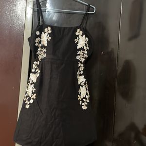 Cute Embroidery Short Dress