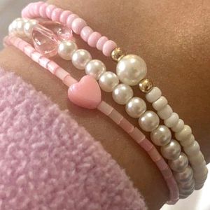 Pink Stack Bracelet 💖