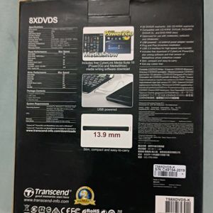 TRANSCEND PORTABLE CD/DVD Writer 8XDVDS