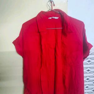 Red Crop Shirt