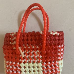 Red With White New Mini Basket