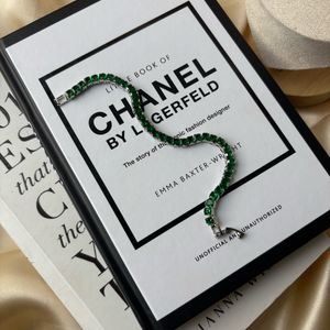 Tennis Bracelet Green Anti Tarnish