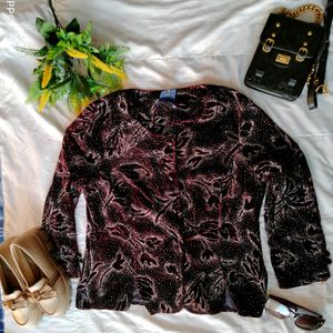 Velvet Glitter Coat