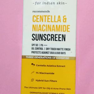 Centella & Niacinamide Dr.sheth’s Sunscreen