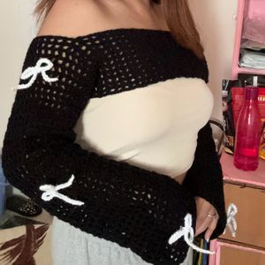 Ultra Cropped Long Sleeves Shrug