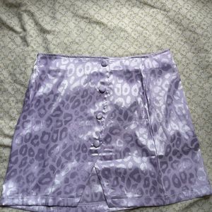 Lavender Animal Print Skirt