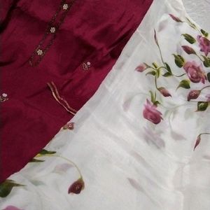 Very Low Price Work PureSilk kurti Pant Dupatta Se