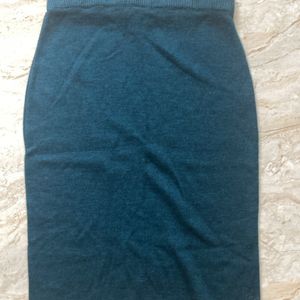 Teal Blue Chemistry Pencil Skirt