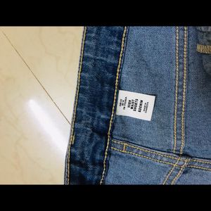 HM Branded Denim Shorts