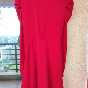 U.S BRAND Vibrant Red Dress