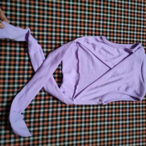 SSS Lavender Colour Crop Top