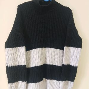 Woollen Sweater With High Neck