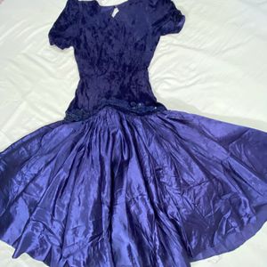 Vintage Velvet Satin Dress