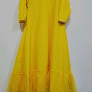 Yellow Party Wear Dress!!