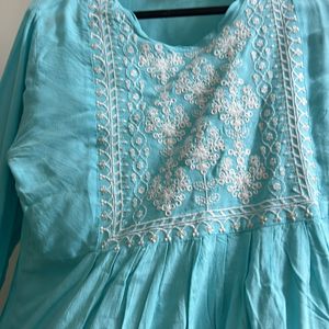 Blue Top Kurti